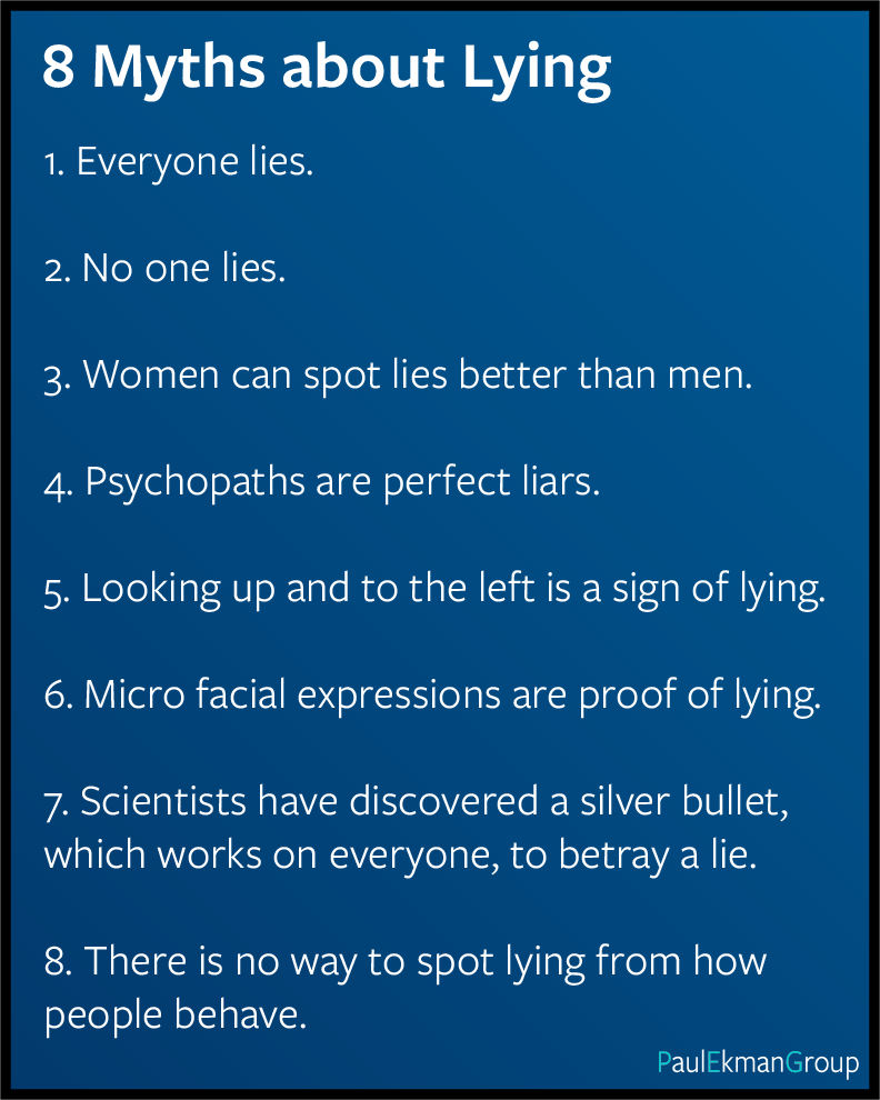 Myths about Lying