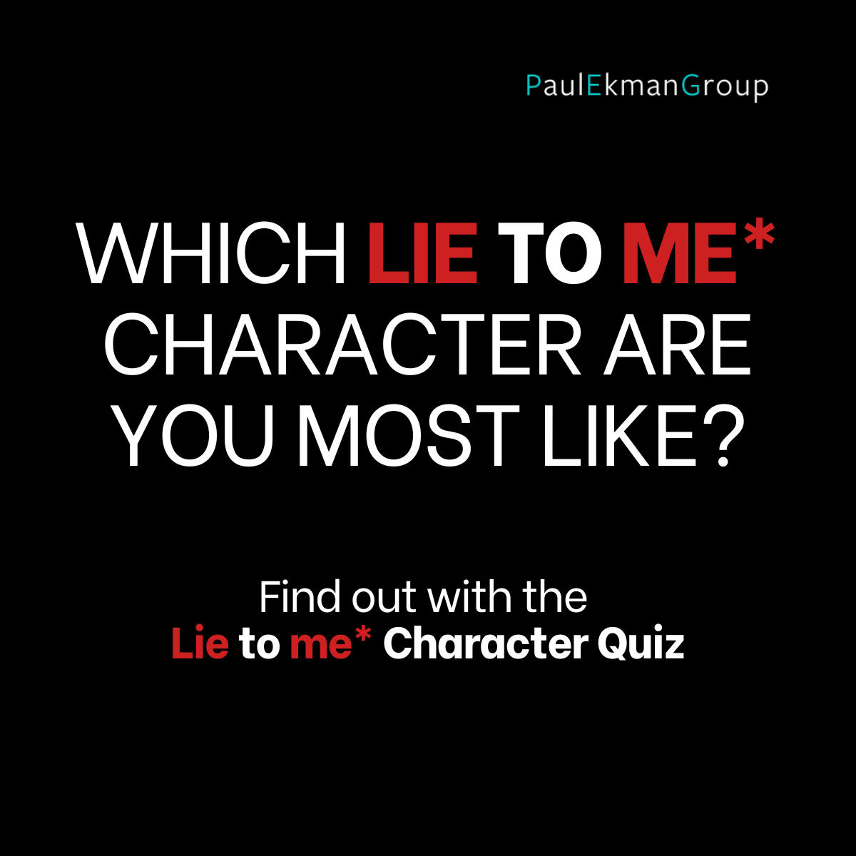 Lie to Me Character Quiz Which One Are You Most Like?